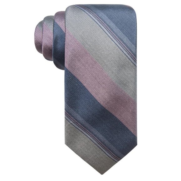 Ryan Seacrest Distinction Mens Ponsay Silk Tie - Picture 2 of 5